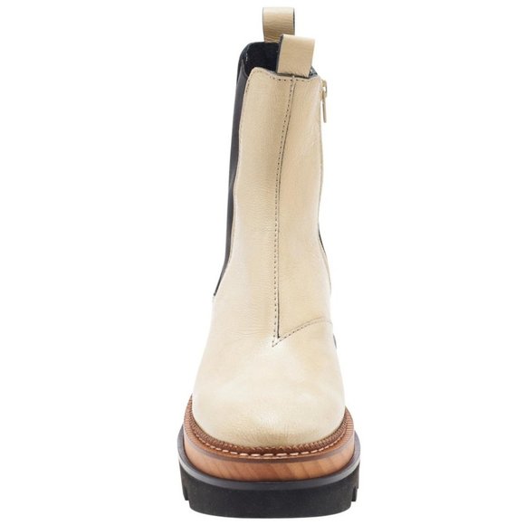 Free People Vance Chelsea Clog Boots, Oatmeal - NIB - Picture 3 of 7